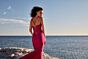 Aerie Couture 210 Plunging Neck Lace-Up Dress