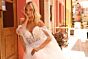 Amarra 85703 Hollie Off-The-Shoulder Cape Sleeve Wedding Dress