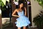 Jovani K52181 Strapless Sweetheart Neckline Light Blue Dress