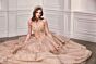 LaDivine 15727 Layered Skirt Lace Up Dress