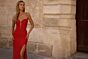 La Femme 32923 Plunging Neckline Illusion Back Strapless Dress