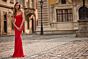 La Femme 33403 Red Fitted Sweetheart Neckline Dress