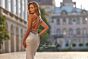 La Femme 33609 Ivory Silver Ruched Metallic Dress