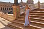 La Femme 33768 Light Periwinkle Sweetheart Neckline Lace-Up Dress