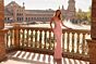La Femme 33856 Pink Ruched Bodice Embellished Dress