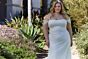 Mori Lee 3393 Lyrica Off The Shoulder Sparkly Plus Size Wedding Dress