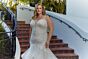 Mori Lee 3398 Leia Layered Skirt Plunging Neck Plus Size Bridal Dress