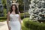Mori Lee 3414 Nina Cutaway Train Fit-And-Flare Plus Size Wedding Gown