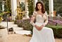 Mori Lee 4127 Morgan Detachable Sleeve Lace Train Bridal Dress