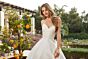 Mori Lee 4131 Mckenna Back Peplum Strapless Sweetheart Bridal Gown