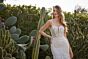 Mori Lee 4132 Miranda Sheer Bodice Spaghetti Straps Bridal Gown