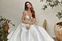 Mori Lee 4133 Moira Plunging Neck Low Back Wedding Dress