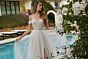 Mori Lee 4137 Marianna High Slit Embellished Wedding Gown