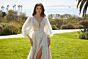 Mori Lee 1211 Lorelai Detachable Sleeve Plunging Neck Wedding Dress