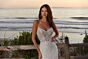 Mori Lee 1218 Leticia Lace-Up Back Sheer Bodice Bridal Dress