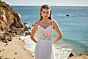 Mori Lee 15034 Martha Lace Train Sheer Bodice Wedding Dress
