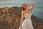 Mori Lee 15037 Melissa High Slit Pearl Beadwork Wedding Gown
