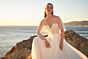 Mori Lee 15037 Melissa High Slit Pearl Beadwork Wedding Gown