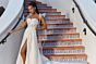 Mori Lee 2538 Maeve Front Slit Tie Straps Bridal Dress