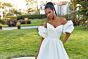 Mori Lee 2540 Martina Puff Sleeves Button Back Bridal Gown