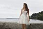 Mori Lee 12612 Naomi Sweetheart Neck Short Wedding Dress