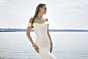 Mori Lee 15046 Psyche Drape Off-The-Shoulder Sleeve Wedding Gown
