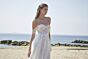 Mori Lee 15057 Penny Godet Skirt Removable Sleeve Wedding Dress