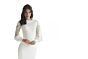 Mori Lee 30162 Nastia Bateau Neck Lace Sleeve Wedding Dress