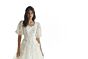 Mori Lee 30172 Natasha Puff Sleeve Scoop Neck Wedding Gown