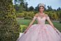Mori Lee 60181 Sheer Bodice Off The Shoulder Quinceanera Dress