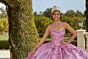 Mori Lee 89436 Puff Sleeve Metallic Sweet 16 Gown