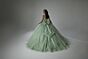 Mori Lee 89445 Illusion Bodice Flutter Sleeve Quinceanera Gown