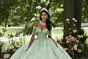 Mori Lee 89445 Illusion Bodice Flutter Sleeve Quinceanera Gown