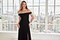 Mori Lee 73105 Off-The-Shoulder Beaded Bodice High Slit Dress