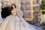 Princesa PR30119 Detachable Cape Tiered Skirt Quinceanera Gown