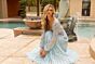 Primavera Couture 12024 Bishop Sleeve Butterfly A-Line Dress