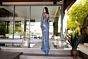 Primavera Couture 12164 Angel Sleeve Beaded V-Neck Dress