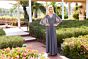 Primavera Couture 13162 Cape Sleeve A-Line Dress