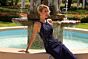 Primavera Couture 13180 Beaded Bodice Halter Neck Dress