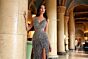Primavera Couture 4136 High Slit Sleeveless Beaded Dress