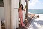 Primavera Couture 4369 Illusion Plunging Neck High Slit Dress