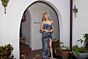 Primavera Couture 4379 Beaded Cross Back Scoop Back Dress