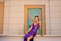 Primavera Couture 4151 V-Neck High Slit Embellished Dress