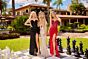 Primavera Couture 4509 Beaded Ruched Skirt High Slit Dress