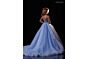 Rachel Allan 10340 Beaded Bodice Straight Neck Dress