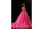 Rachel Allan 10340 Beaded Bodice Straight Neck Dress