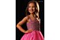 Rachel Allan 10340 Beaded Bodice Straight Neck Dress