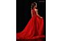 Rachel Allan 10345 Organza Overskirt Halter Neck Beaded Romper