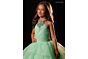 Rachel Allan 10346 Ruched Bodice Layered Ruffle Skirt Dress