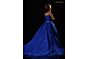 Rachel Allan 10349 Pleated Bodice Beaded Strap Dress